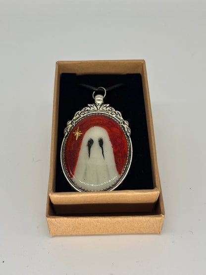 Ghostling pendant sculpted one of a kind