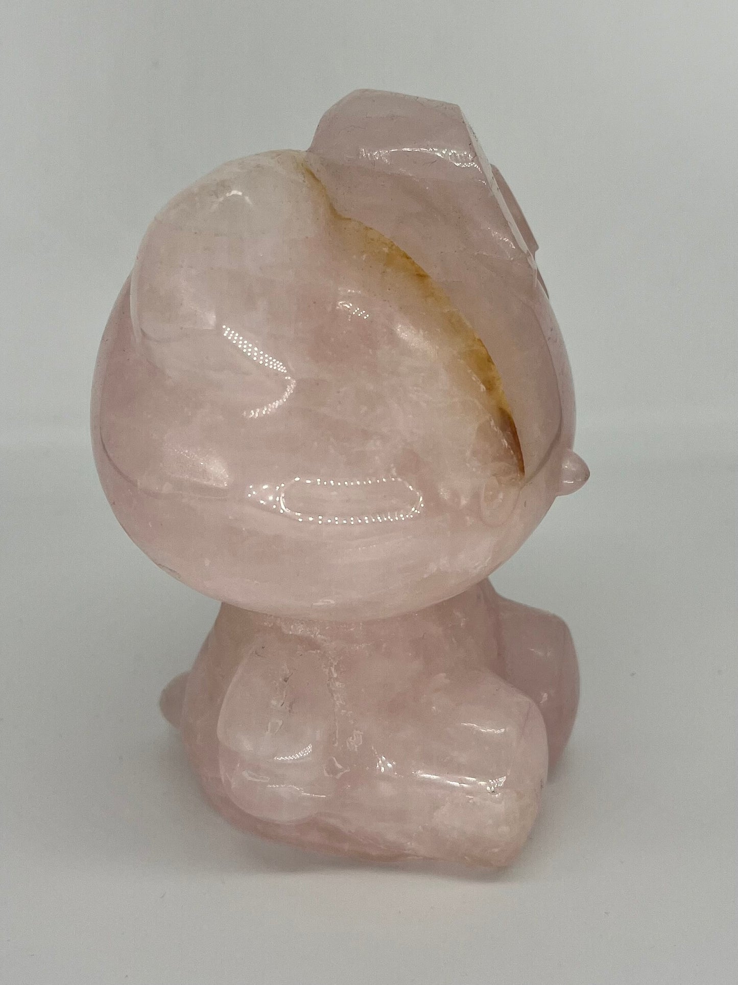 Rose quartz large hello kitty carving OVER 1kg