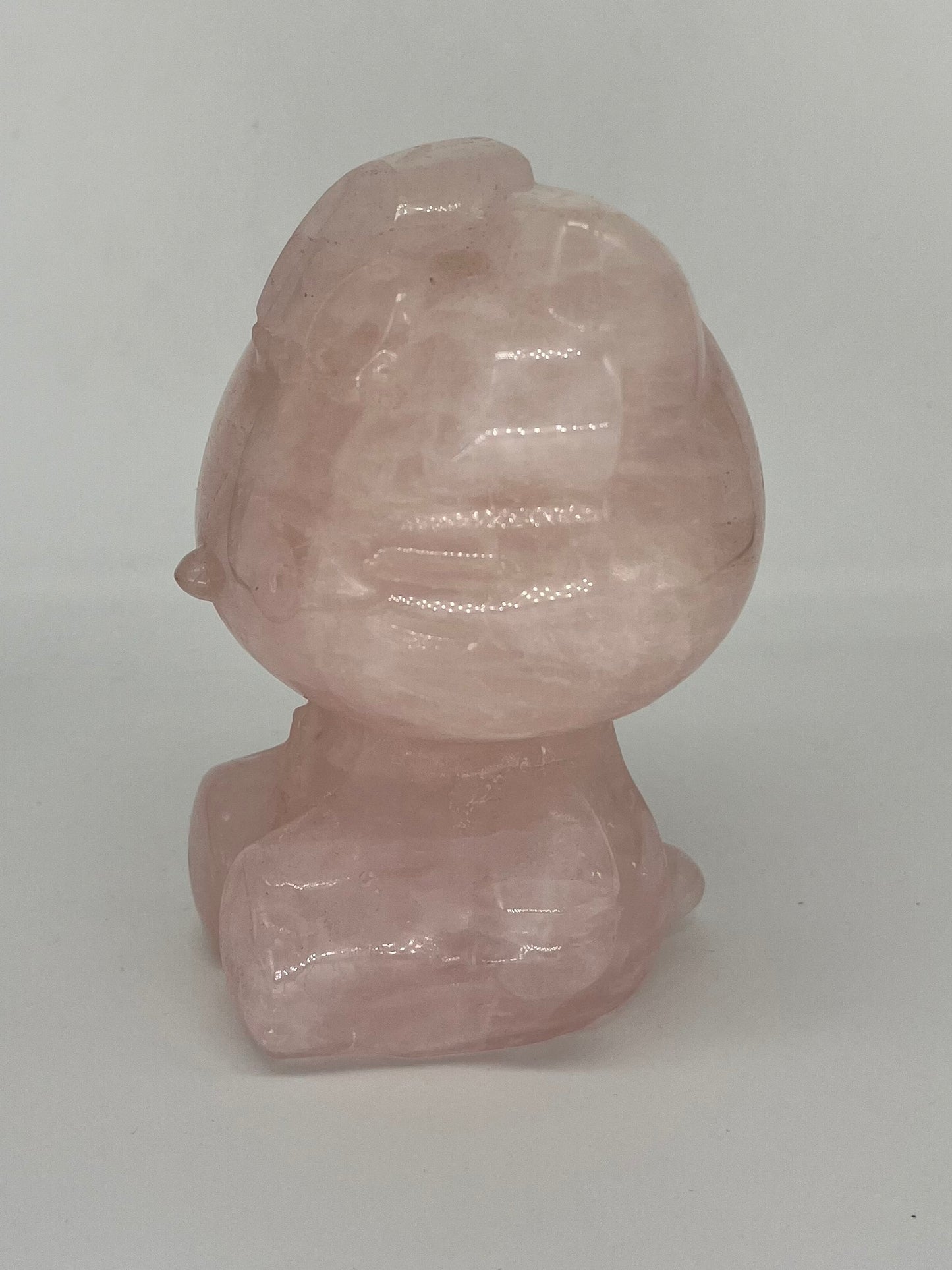 Rose quartz large hello kitty carving OVER 1kg