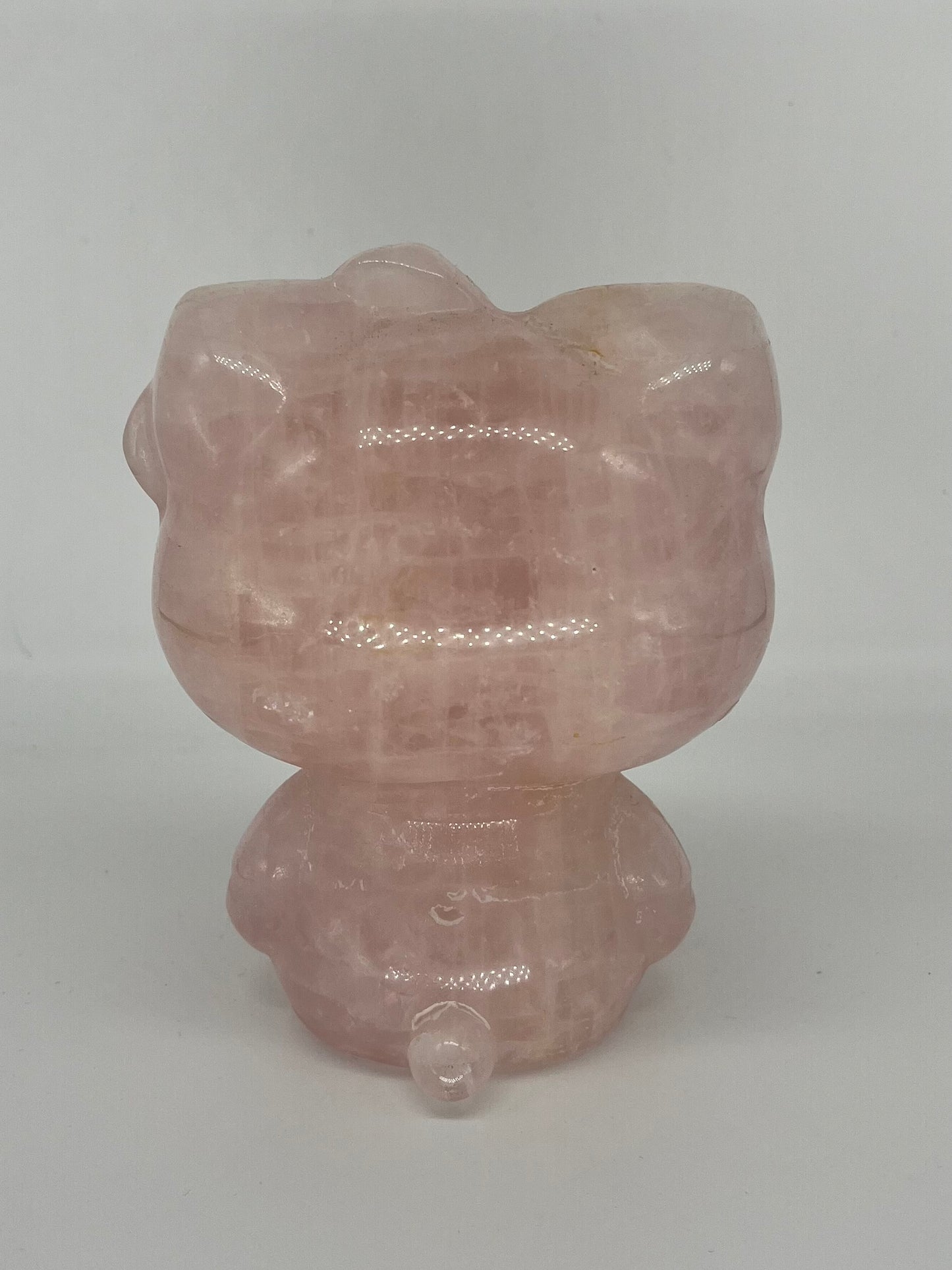 Rose quartz large hello kitty carving OVER 1kg