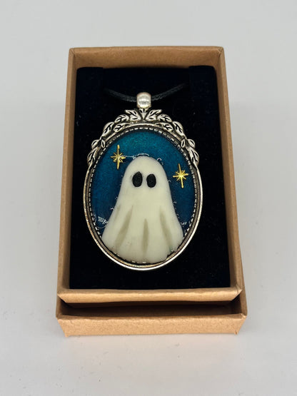 Ghostling pendant sculpted one of a kind