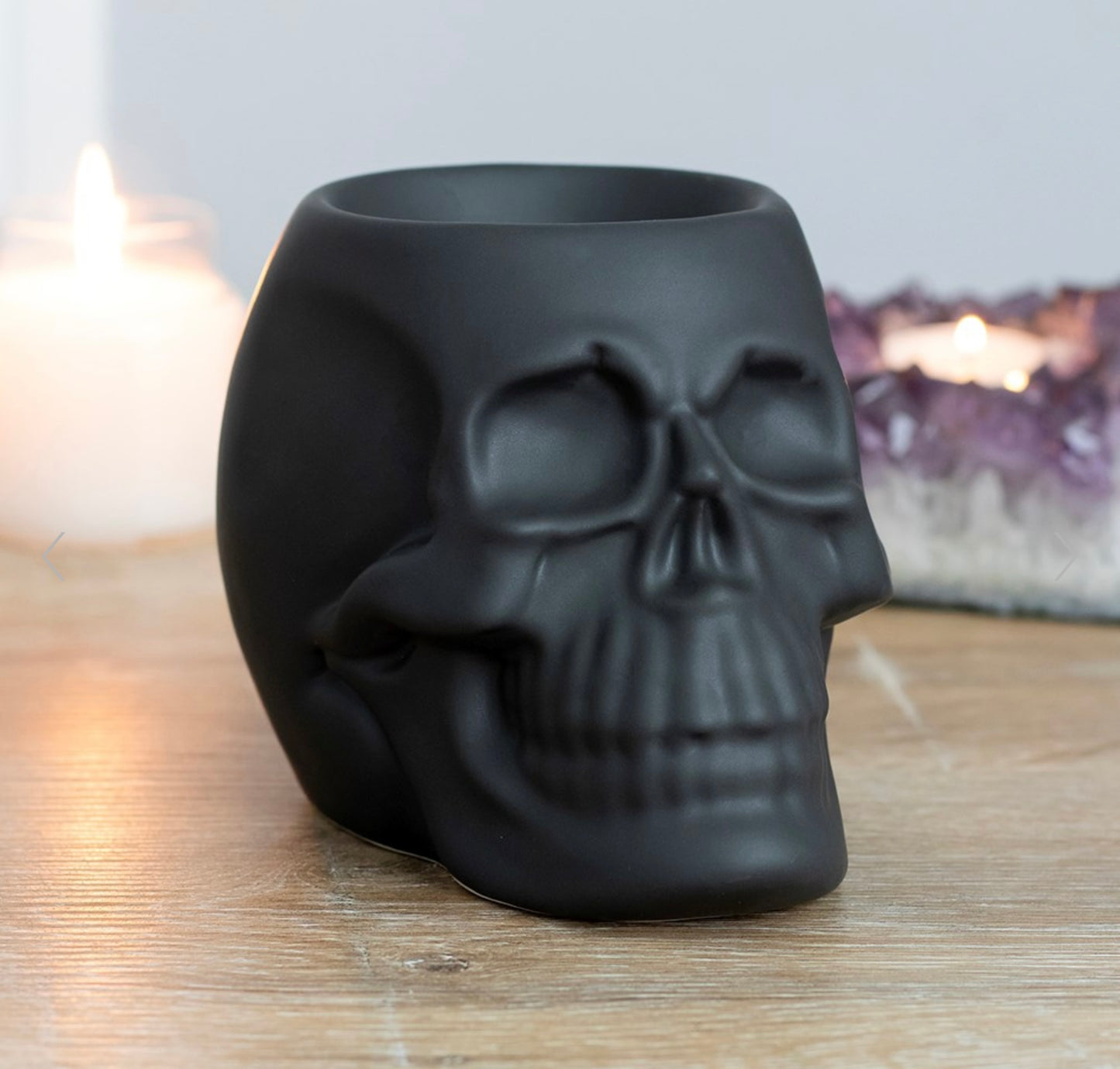 BLACK SKULL OIL BURNER