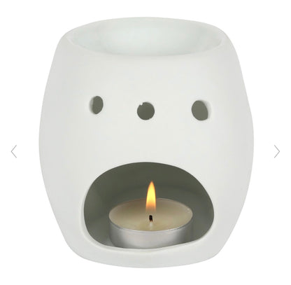 WHITE SKULL OIL/WAX BURNER