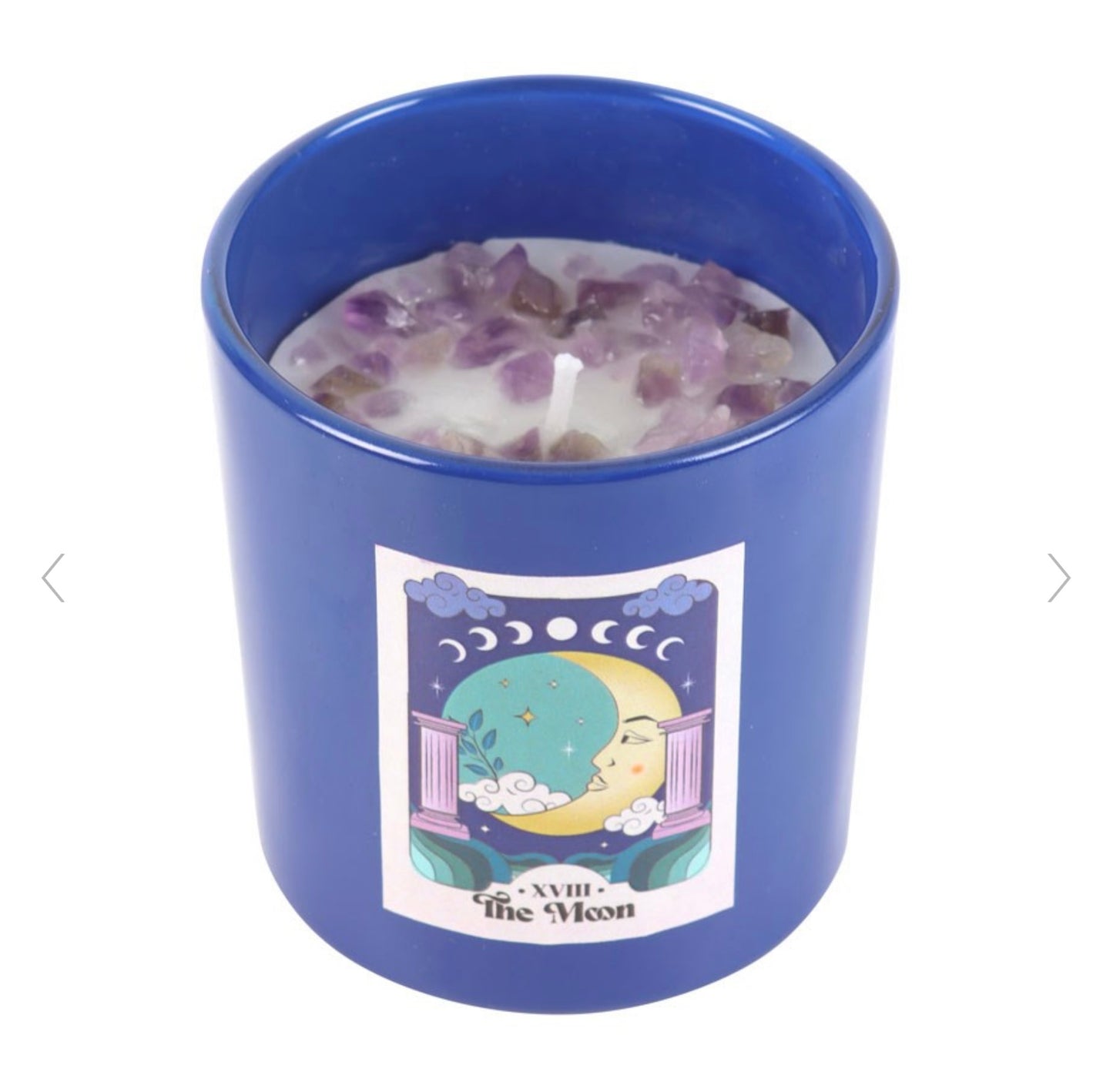 THE MOON AMETHYST CRYSTAL CHIP CANDLE