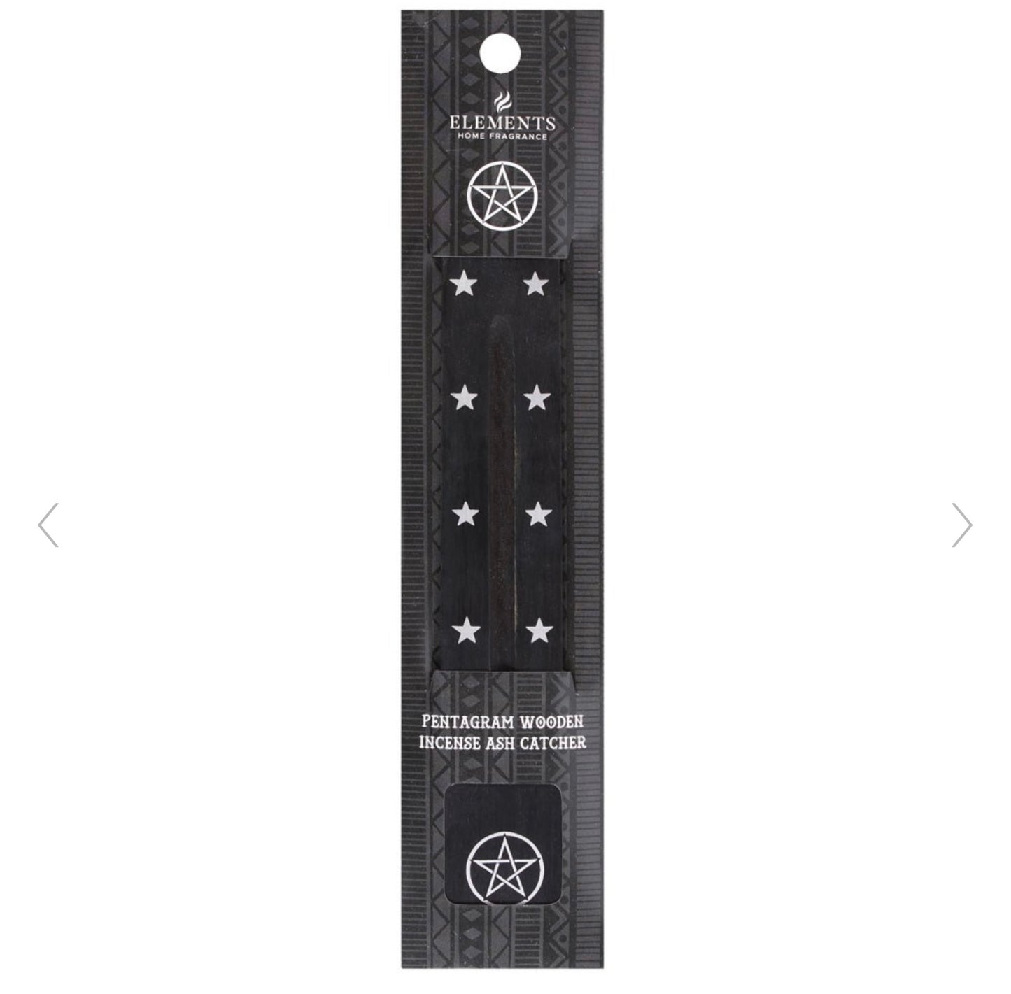 PENTAGRAM WOODEN INCENSE ASH CATCHER