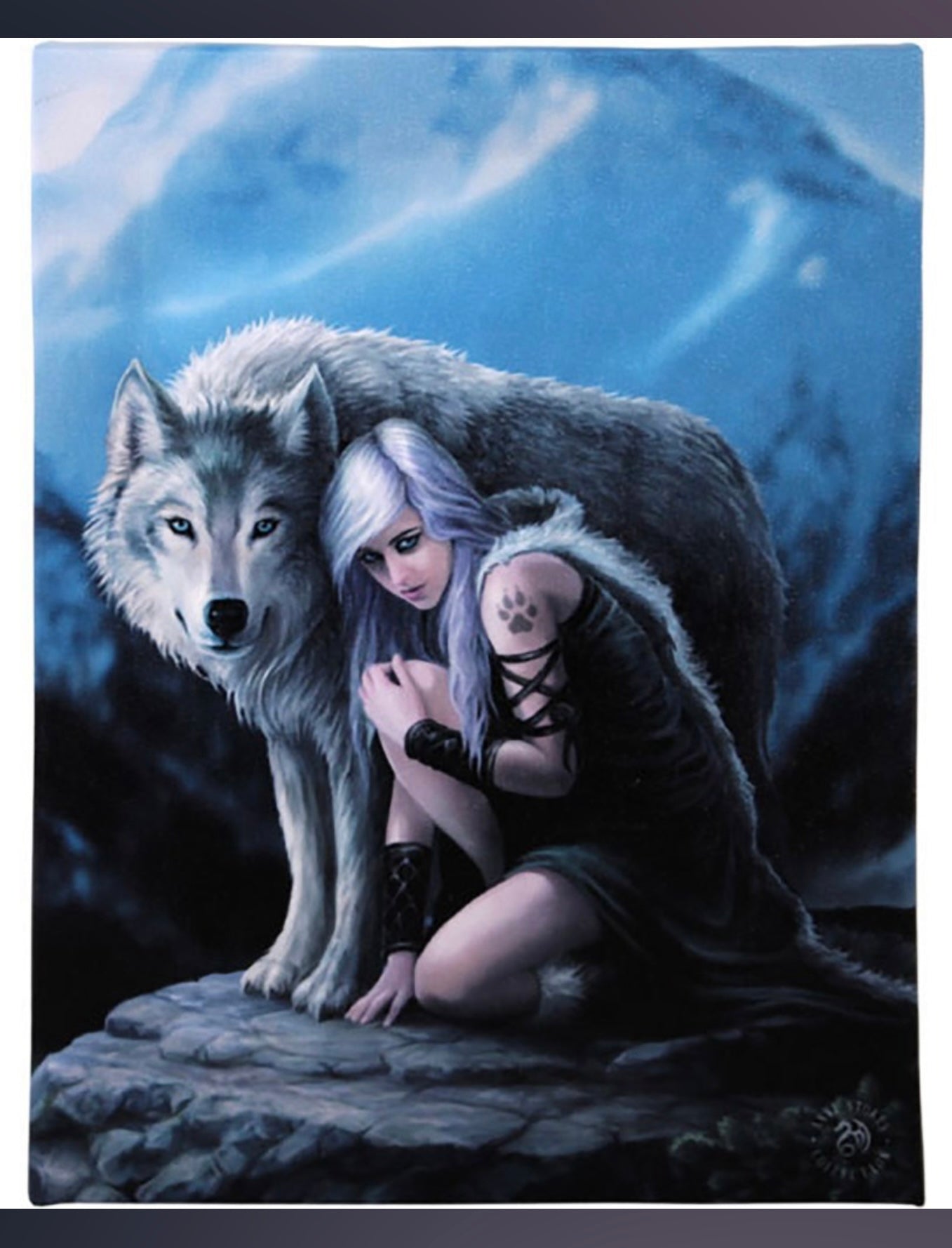 PROTECTOR CANVAS PLAQUE BY ANNE STOKES