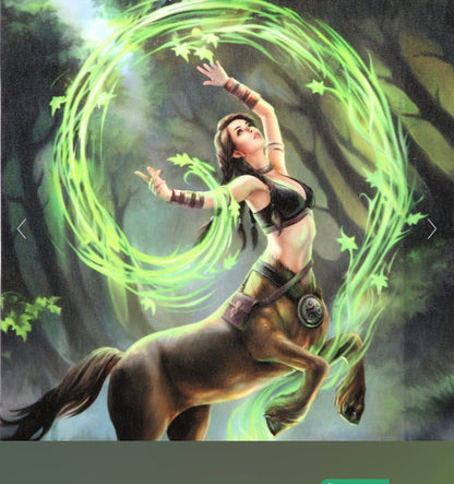 EARTH ELEMENT SORCERESS CANVAS PLAQUE BY ANNE STOKES