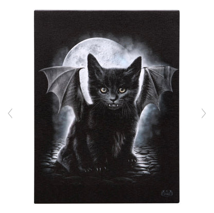 BAT CAT CANVAS PLAQUE BY SPIRAL DIRECT