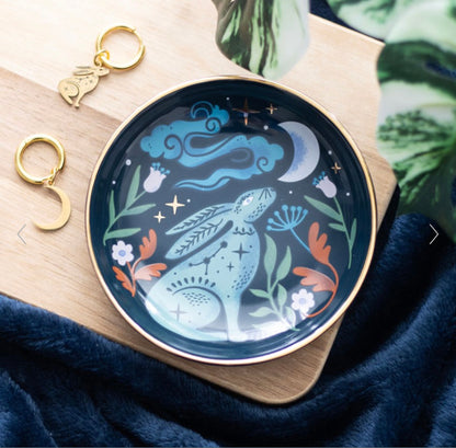 MIDNIGHT HARE TRINKET DISH