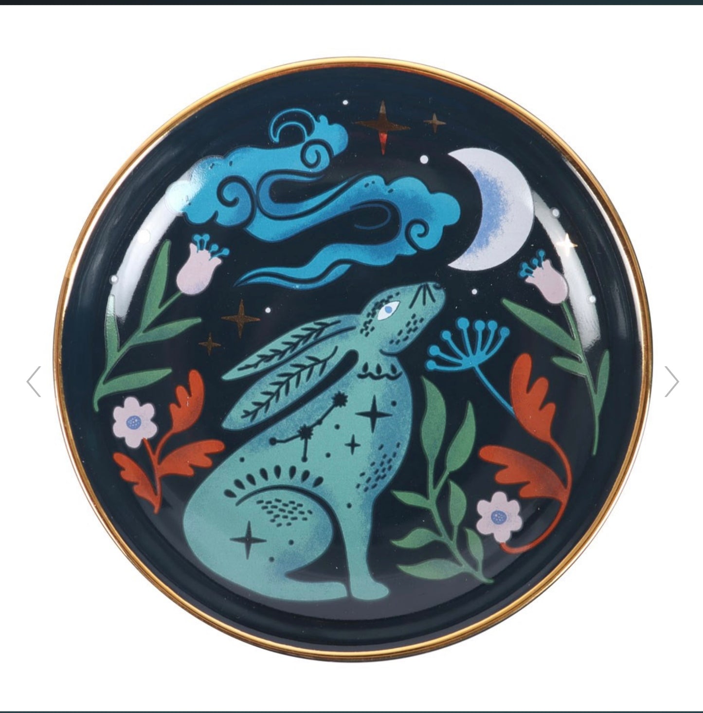 MIDNIGHT HARE TRINKET DISH