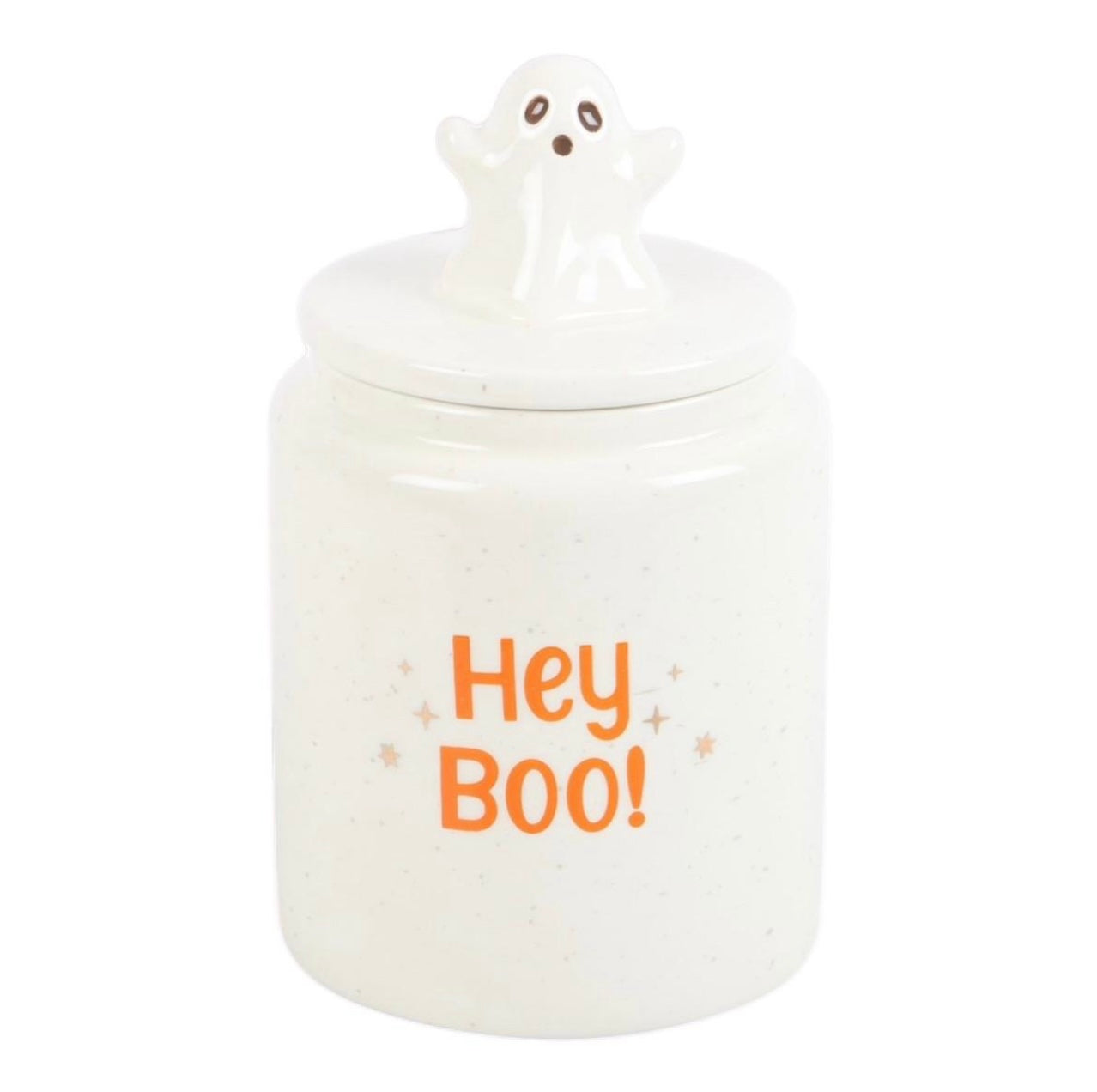 HEY BOO GHOST STORAGE JAR