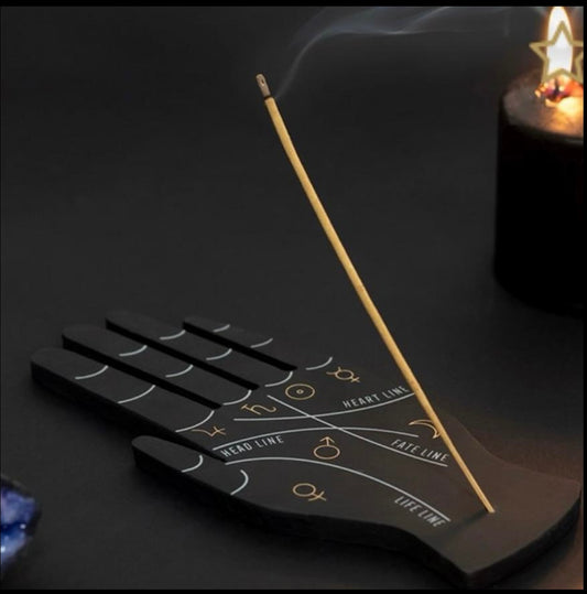 Palmistry hand incense holder