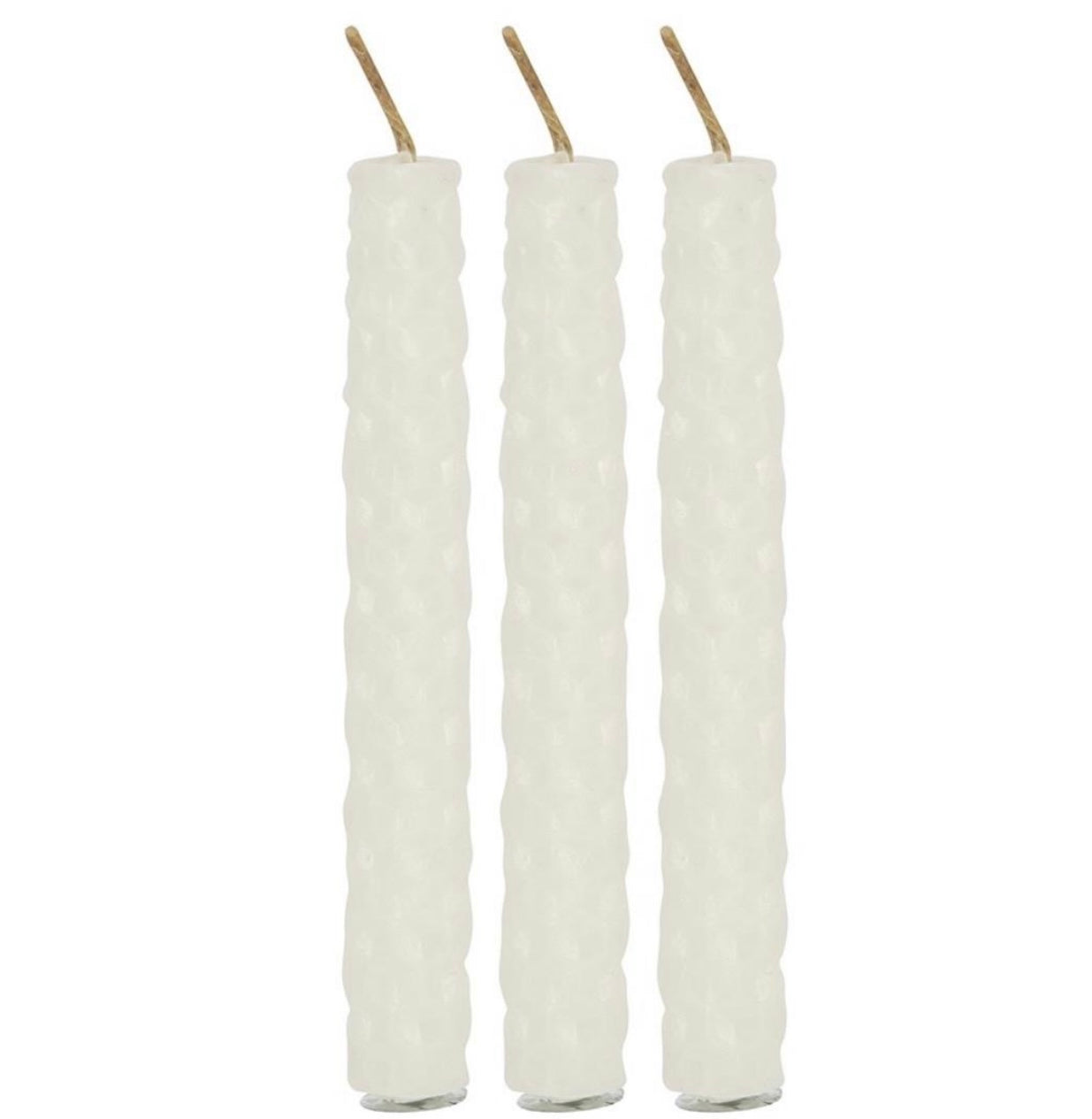 PACK OF 6 WHITE BEESWAX SPELL CANDLES