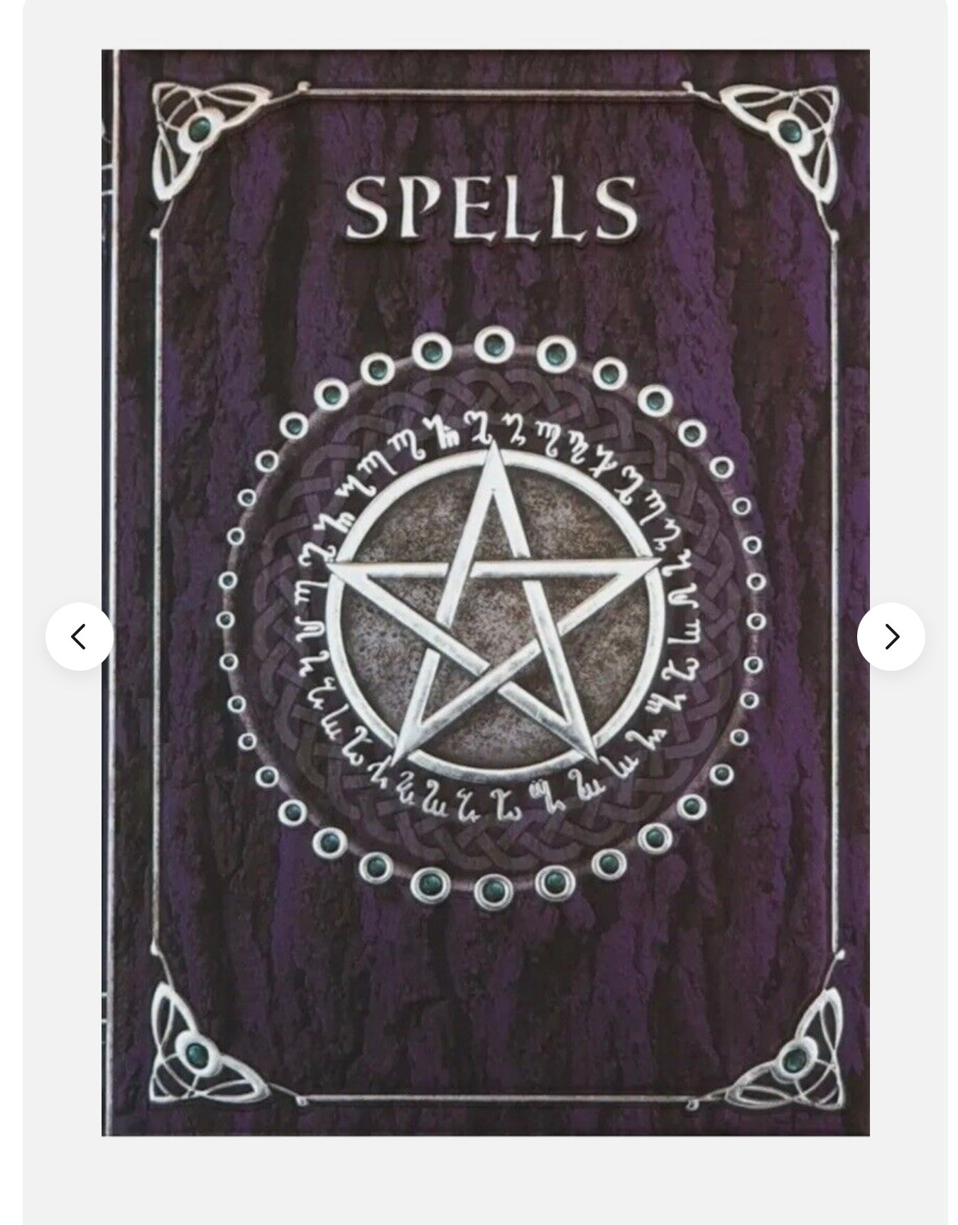 Embossed Spell Book Red 17cm