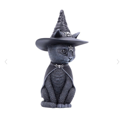 Purrah 13.5cm Purrah Witches Hat Occult Cat Figurine