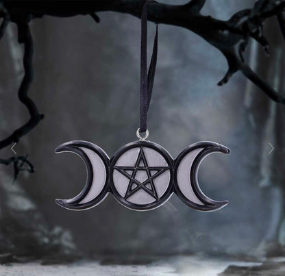 Triple Moon Magic Hanging Ornament 7.5cm