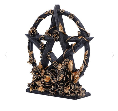 Floral Pentagram figurine 16.5cm