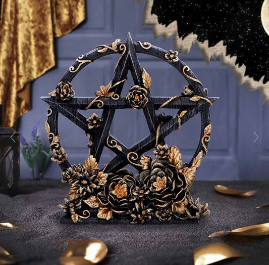 Floral Pentagram figurine 16.5cm