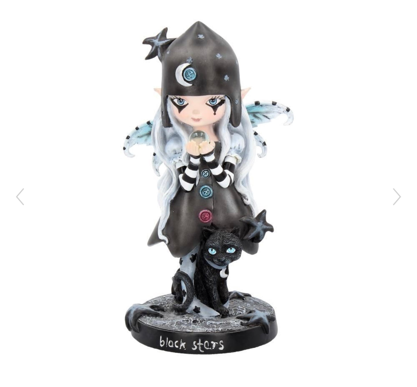 Black Stars fairy figurine 18cm