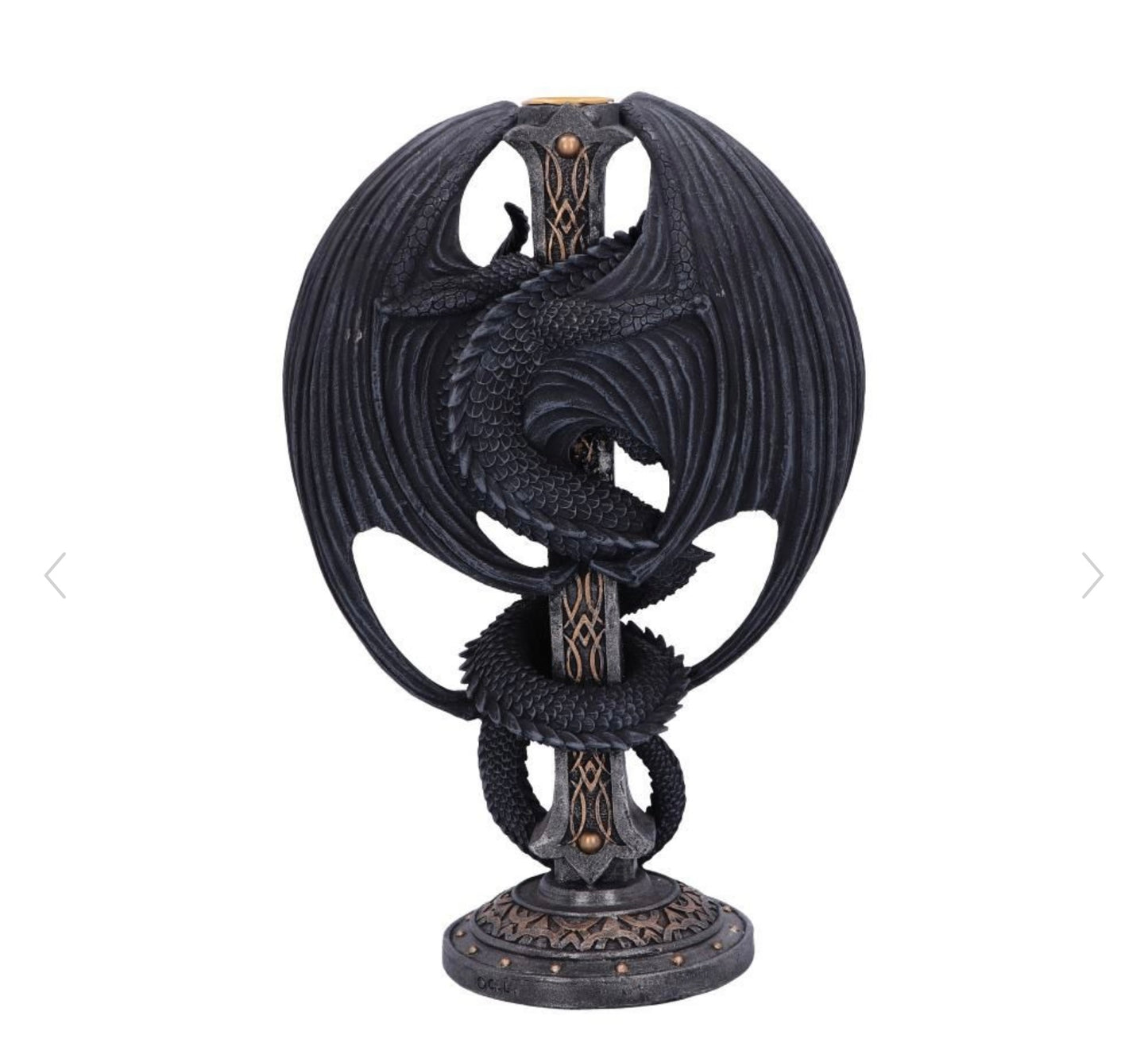 Dark Ember Candle Holder 24.5cm