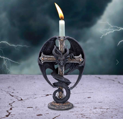 Dark Ember Candle Holder 24.5cm