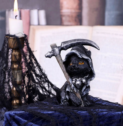 Amara Grim Reaper feline Cat Figurine 10.2cm